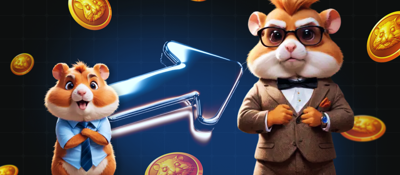 Advertising creatives and video formats for Hamster Kombat promotion
